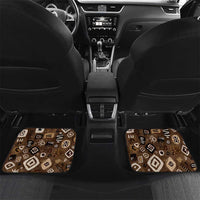 Shaka Zulu Car Mats Monochrome Portrait Zulu Kingdom Heritage Unconquered Spirit Warrior Legacy Theme - Wonder Print Shop