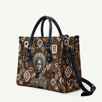 Shaka Zulu Leather Bag Monochrome Portrait Zulu Kingdom Heritage Unconquered Spirit Warrior Legacy Theme - Wonder Print Shop