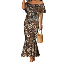 Shaka Zulu Mermaid Dress Monochrome Portrait Zulu Kingdom Heritage Unconquered Spirit Warrior Legacy Theme - Wonder Print Shop