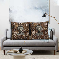 Shaka Zulu Pillow Cover Monochrome Portrait Zulu Kingdom Heritage Unconquered Spirit Warrior Legacy Theme - Wonder Print Shop