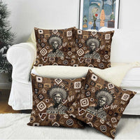 Shaka Zulu Pillow Cover Monochrome Portrait Zulu Kingdom Heritage Unconquered Spirit Warrior Legacy Theme - Wonder Print Shop