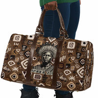 Shaka Zulu Travel Bag Monochrome Portrait Zulu Kingdom Heritage Unconquered Spirit Warrior Legacy Theme - Wonder Print Shop