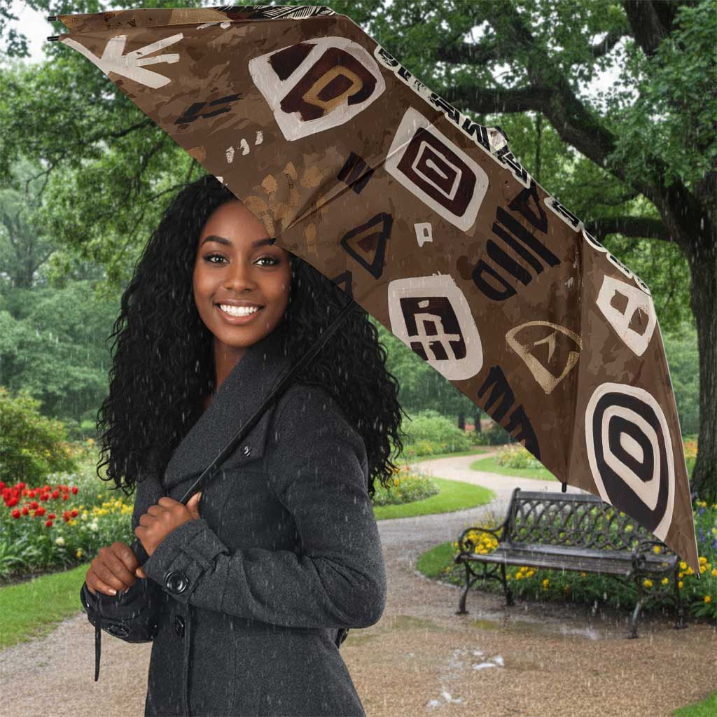 Shaka Zulu Umbrella Monochrome Portrait Zulu Kingdom Heritage Unconquered Spirit Warrior Legacy Theme - Wonder Print Shop