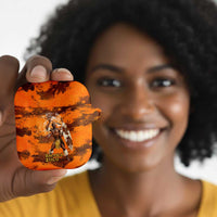Shaka Zulu AirPods Case Warrior Fiery Roaring Lion - Never Retreat Never Surrender African Strength and Courage - Wonder Print Shop