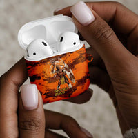 Shaka Zulu AirPods Case Warrior Fiery Roaring Lion - Never Retreat Never Surrender African Strength and Courage - Wonder Print Shop