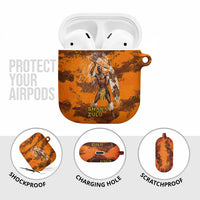 Shaka Zulu AirPods Case Warrior Fiery Roaring Lion - Never Retreat Never Surrender African Strength and Courage - Wonder Print Shop