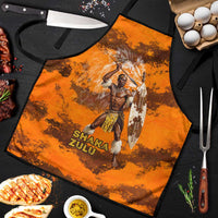 Shaka Zulu Apron Warrior Fiery Roaring Lion - Never Retreat Never Surrender African Strength and Courage - Wonder Print Shop