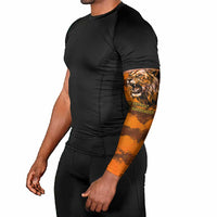 Shaka Zulu Arm Sleeves Warrior Fiery Roaring Lion - Never Retreat Never Surrender African Strength and Courage - Wonder Print Shop
