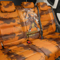 Shaka Zulu Back Car Seat Cover Warrior Fiery Roaring Lion - Never Retreat Never Surrender African Strength and Courage - Wonder Print Shop