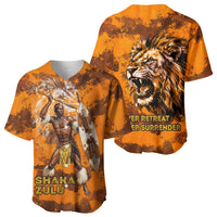 Shaka Zulu Baseball Jersey Warrior Fiery Roaring Lion - Never Retreat Never Surrender African Strength and Courage - Wonder Print Shop