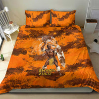 Shaka Zulu Bedding Set Warrior Fiery Roaring Lion - Never Retreat Never Surrender African Strength and Courage - Wonder Print Shop