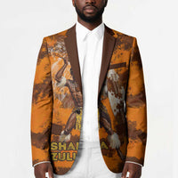 Shaka Zulu Blazer Warrior Fiery Roaring Lion - Never Retreat Never Surrender African Strength and Courage - Wonder Print Shop