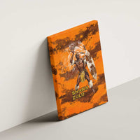 Shaka Zulu Canvas Wall Art Warrior Fiery Roaring Lion - Never Retreat Never Surrender African Strength and Courage - Wonder Print Shop