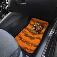 Shaka Zulu Car Mats Warrior Fiery Roaring Lion - Never Retreat Never Surrender African Strength and Courage - Wonder Print Shop