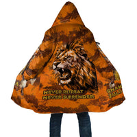 Shaka Zulu Cloak Warrior Fiery Roaring Lion - Never Retreat Never Surrender African Strength and Courage - Wonder Print Shop