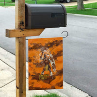 Shaka Zulu Garden Flag Warrior Fiery Roaring Lion - Never Retreat Never Surrender African Strength and Courage - Wonder Print Shop