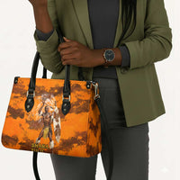 Shaka Zulu Leather Bag Warrior Fiery Roaring Lion - Never Retreat Never Surrender African Strength and Courage - Wonder Print Shop