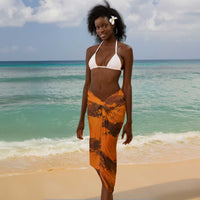 Shaka Zulu Sarong Warrior Fiery Roaring Lion - Never Retreat Never Surrender African Strength and Courage - Wonder Print Shop