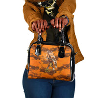 Shaka Zulu Shoulder Handbag Warrior Fiery Roaring Lion - Never Retreat Never Surrender African Strength and Courage - Wonder Print Shop