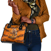 Shaka Zulu Shoulder Handbag Warrior Fiery Roaring Lion - Never Retreat Never Surrender African Strength and Courage - Wonder Print Shop