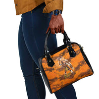 Shaka Zulu Shoulder Handbag Warrior Fiery Roaring Lion - Never Retreat Never Surrender African Strength and Courage - Wonder Print Shop
