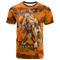 Shaka Zulu T shirt Warrior Fiery Roaring Lion - Never Retreat Never Surrender African Strength and Courage - Wonder Print Shop