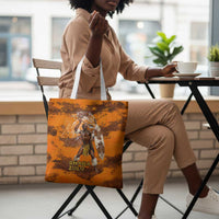 Shaka Zulu Tote Bag Warrior Fiery Roaring Lion - Never Retreat Never Surrender African Strength and Courage - Wonder Print Shop