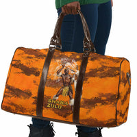Shaka Zulu Travel Bag Warrior Fiery Roaring Lion - Never Retreat Never Surrender African Strength and Courage - Wonder Print Shop