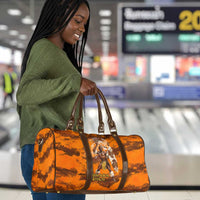 Shaka Zulu Travel Bag Warrior Fiery Roaring Lion - Never Retreat Never Surrender African Strength and Courage - Wonder Print Shop