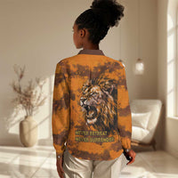 Shaka Zulu Women Casual Shirt Warrior Fiery Roaring Lion - Never Retreat Never Surrender African Strength and Courage - Wonder Print Shop