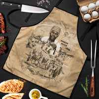 Mansa Musa Apron Sepia Map Historic Pilgrimage Empire Expedition 1324 African Royalty Legacy - Wonder Print Shop