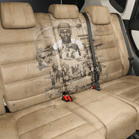 Mansa Musa Back Car Seat Cover Sepia Map Historic Pilgrimage Empire Expedition 1324 African Royalty Legacy - Wonder Print Shop