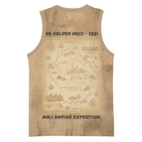 Mansa Musa Basketball Jersey Sepia Map Historic Pilgrimage Empire Expedition 1324 African Royalty Legacy - Wonder Print Shop