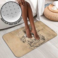Mansa Musa Bathroom Set Sepia Map Historic Pilgrimage Empire Expedition 1324 African Royalty Legacy - Wonder Print Shop