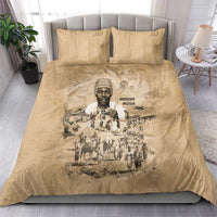 Mansa Musa Bedding Set Sepia Map Historic Pilgrimage Empire Expedition 1324 African Royalty Legacy - Wonder Print Shop