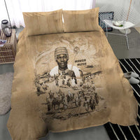 Mansa Musa Bedding Set Sepia Map Historic Pilgrimage Empire Expedition 1324 African Royalty Legacy - Wonder Print Shop