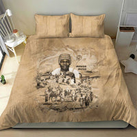 Mansa Musa Bedding Set Sepia Map Historic Pilgrimage Empire Expedition 1324 African Royalty Legacy - Wonder Print Shop