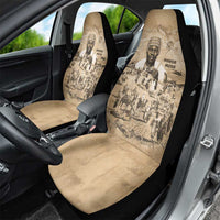 Mansa Musa Car Seat Cover Sepia Map Historic Pilgrimage Empire Expedition 1324 African Royalty Legacy - Wonder Print Shop