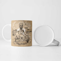 Mansa Musa Ceramic Mug Sepia Map Historic Pilgrimage Empire Expedition 1324 African Royalty Legacy - Wonder Print Shop