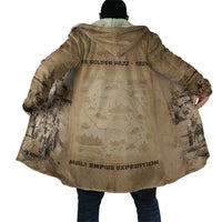 Mansa Musa Cloak Sepia Map Historic Pilgrimage Empire Expedition 1324 African Royalty Legacy - Wonder Print Shop