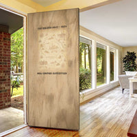 Mansa Musa Door Cover Sepia Map Historic Pilgrimage Empire Expedition 1324 African Royalty Legacy - Wonder Print Shop