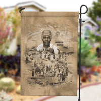 Mansa Musa Garden Flag Sepia Map Historic Pilgrimage Empire Expedition 1324 African Royalty Legacy - Wonder Print Shop
