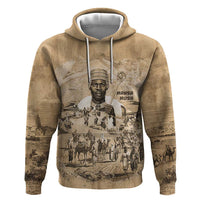 Mansa Musa Hoodie Sepia Map Historic Pilgrimage Empire Expedition 1324 African Royalty Legacy - Wonder Print Shop
