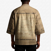 Mansa Musa Kimono Sepia Map Historic Pilgrimage Empire Expedition 1324 African Royalty Legacy - Wonder Print Shop