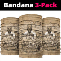 Mansa Musa Neck Gaiter Sepia Map Historic Pilgrimage Empire Expedition 1324 African Royalty Legacy - Wonder Print Shop