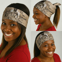 Mansa Musa Neck Gaiter Sepia Map Historic Pilgrimage Empire Expedition 1324 African Royalty Legacy - Wonder Print Shop