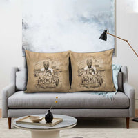 Mansa Musa Pillow Cover Sepia Map Historic Pilgrimage Empire Expedition 1324 African Royalty Legacy - Wonder Print Shop