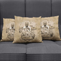 Mansa Musa Pillow Cover Sepia Map Historic Pilgrimage Empire Expedition 1324 African Royalty Legacy - Wonder Print Shop