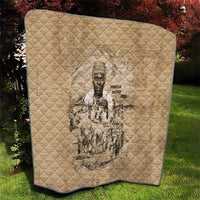 Mansa Musa Quilt Sepia Map Historic Pilgrimage Empire Expedition 1324 African Royalty Legacy - Wonder Print Shop