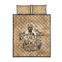 Mansa Musa Quilt Bed Set Sepia Map Historic Pilgrimage Empire Expedition 1324 African Royalty Legacy - Wonder Print Shop